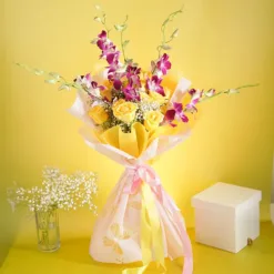 RUDY FLOWER Golden Glow Premium Mixed Bouquet